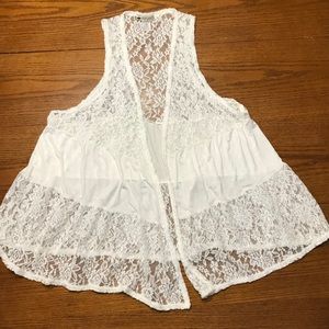 Ladies Dressy Lace Vest, Size 1X